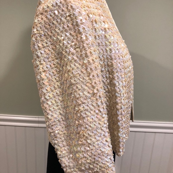 Vintage 1955-63 Cropped, 3/4 Sleeve Sequin Jacket - Picture 4 of 9